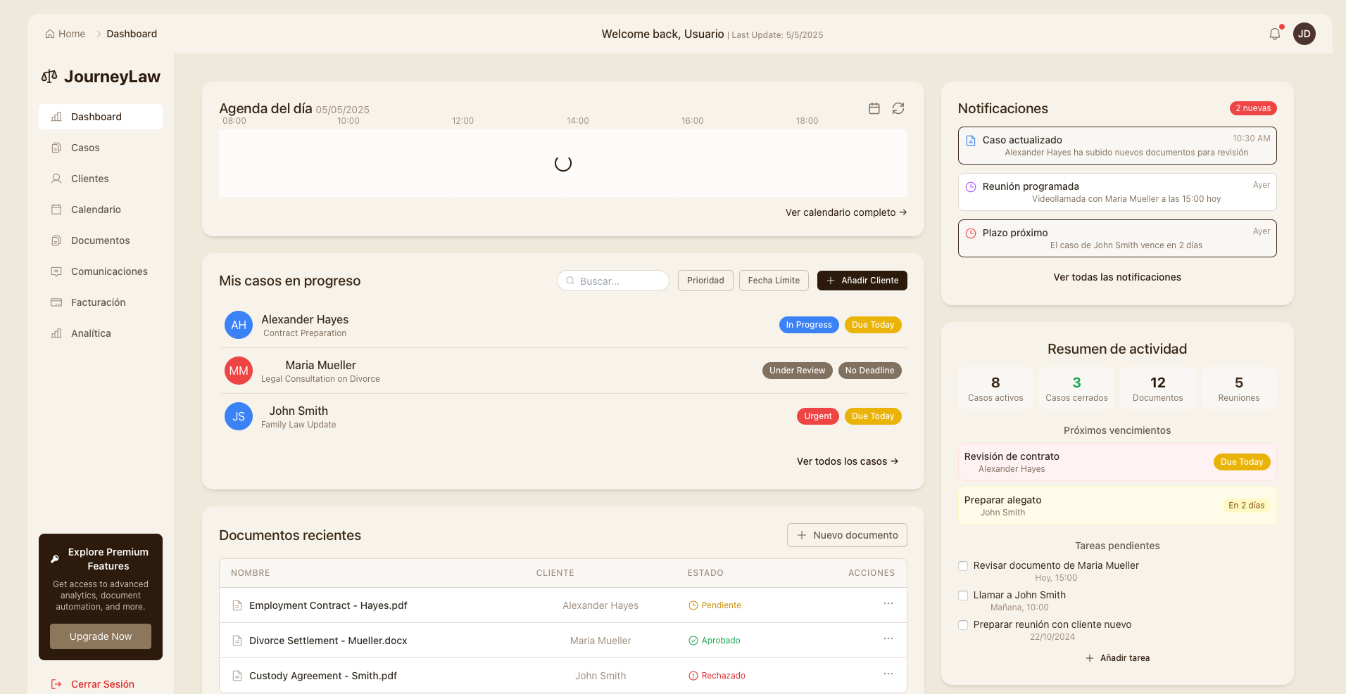 JourneyLaw Platform Mockup 5