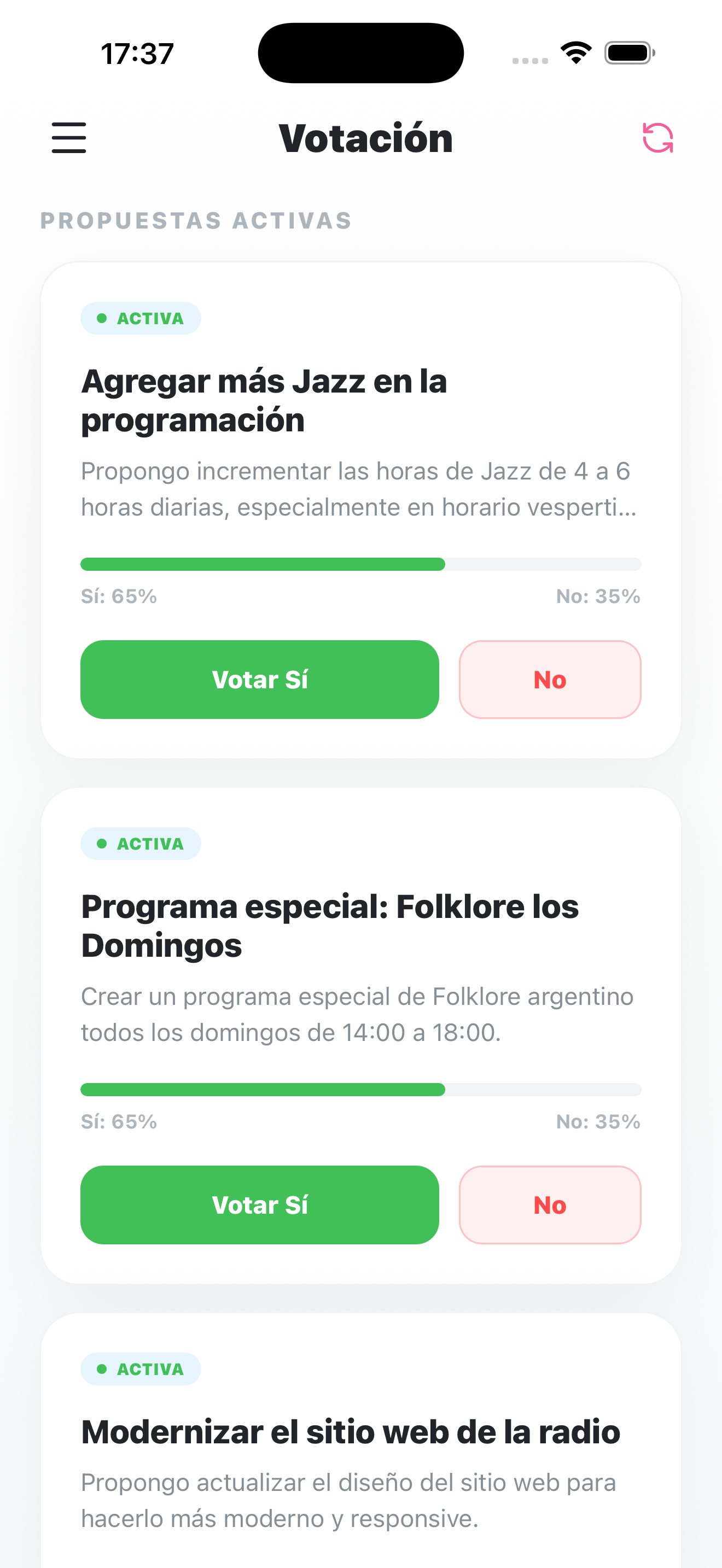 Radio DAO App Mockup 5